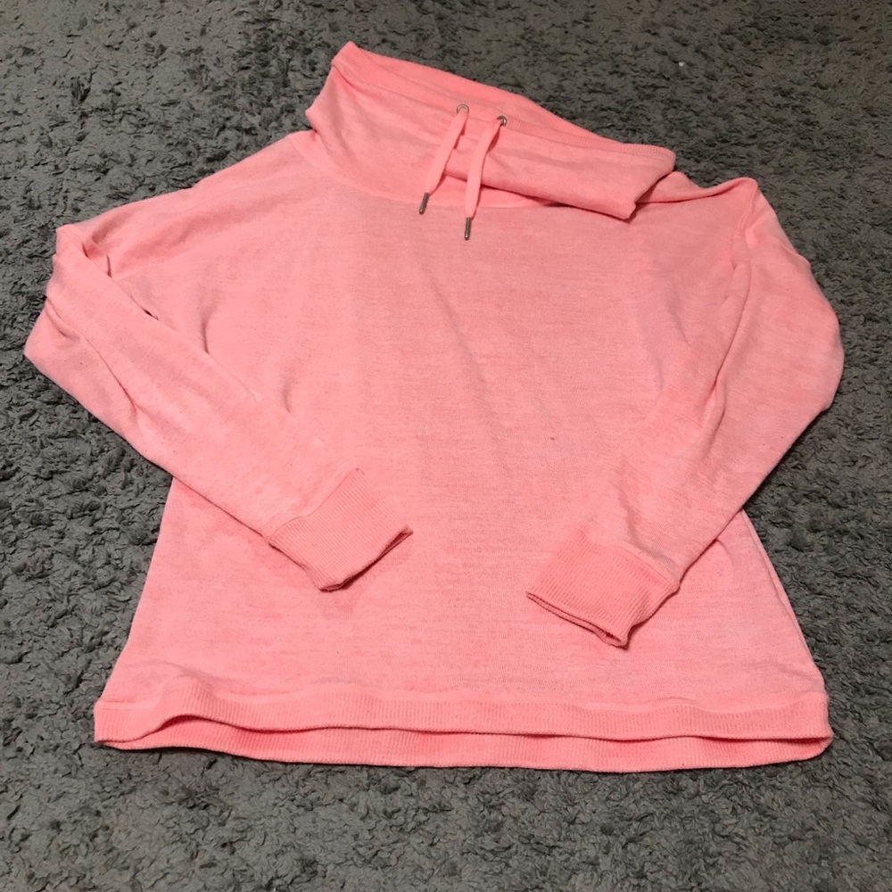 Pink cowl neck sweater